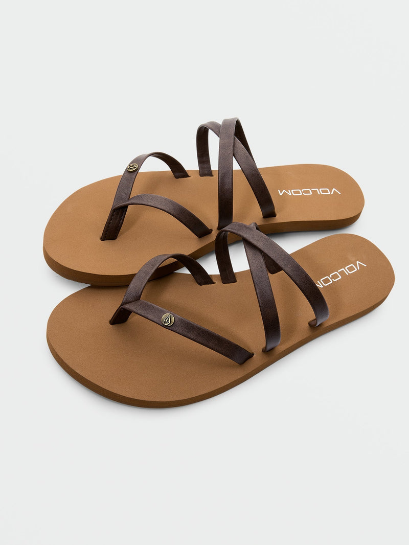 Volcom Women's Easy Breezy II Sandals Brown