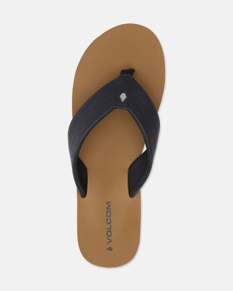 Women's Boyfriends Thong Sandals-Black-Volcom