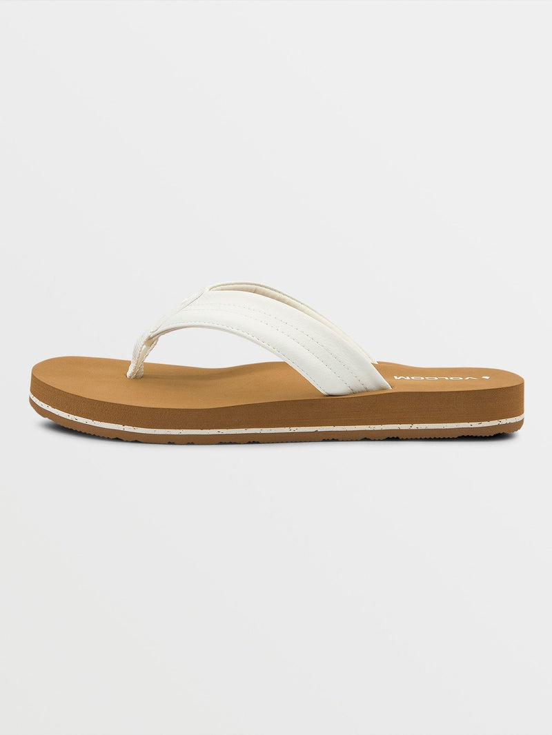 Volcom Women's Boyfriend Thong Sandals White