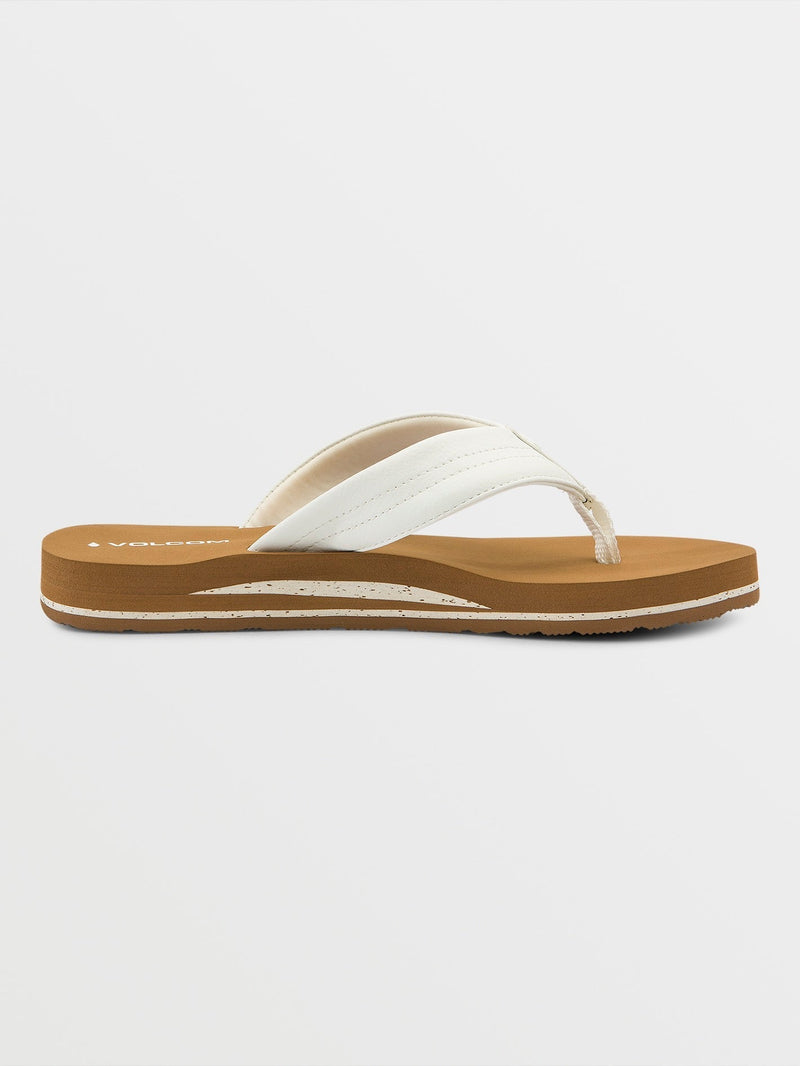 Volcom Women's Boyfriend Thong Sandals White