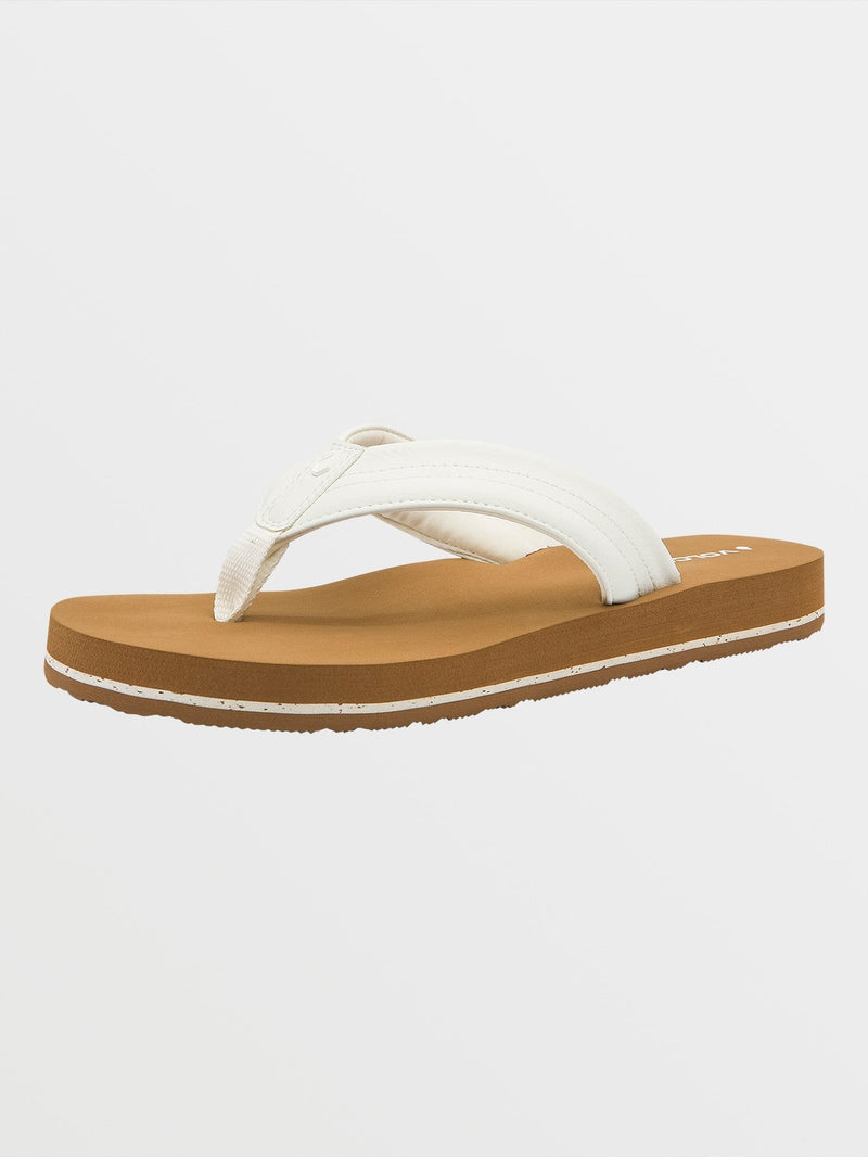 Volcom Women's Boyfriend Thong Sandals White