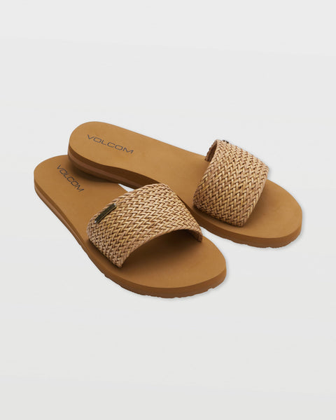 Volcom Women's Simple Slide Braid Cognac