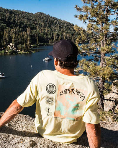 Volcom Men's Distance Short Sleeve Tee Aura Yellow