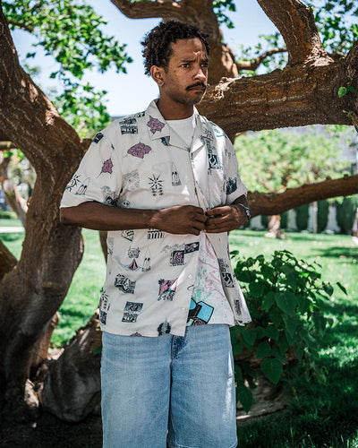 Volcom Men's Mistostone Short Sleeve Shirt Stone