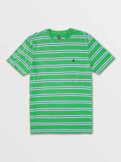 Parables Stripes Crew Tee - Poison Green (A0102100_PNG) [F]