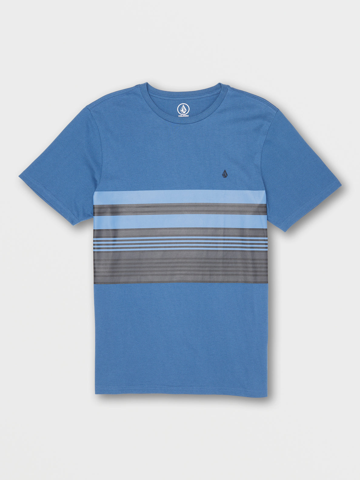 Parables Blocked Crew Tee - Blue Combo