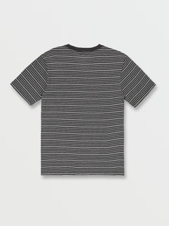 Static Stripe Crew Short Sleeve Shirt - Black (A0112302_BLK) [B]