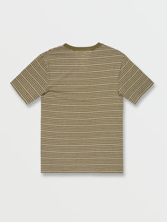 Static Stripe Crew Short Sleeve Shirt - Old Mill (A0112302_OLM) [B]