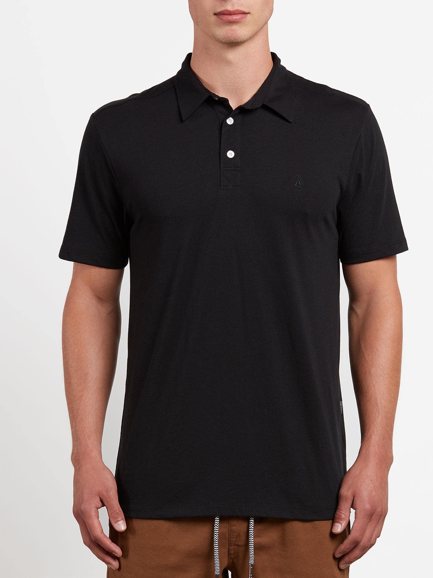 Banger Short Sleeve Polo Shirt - Tinted Black – Volcom US
