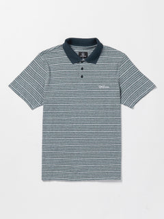 Static Stone Polo Short Sleeve Shirt - Navy (A0132300_NVY) [F]