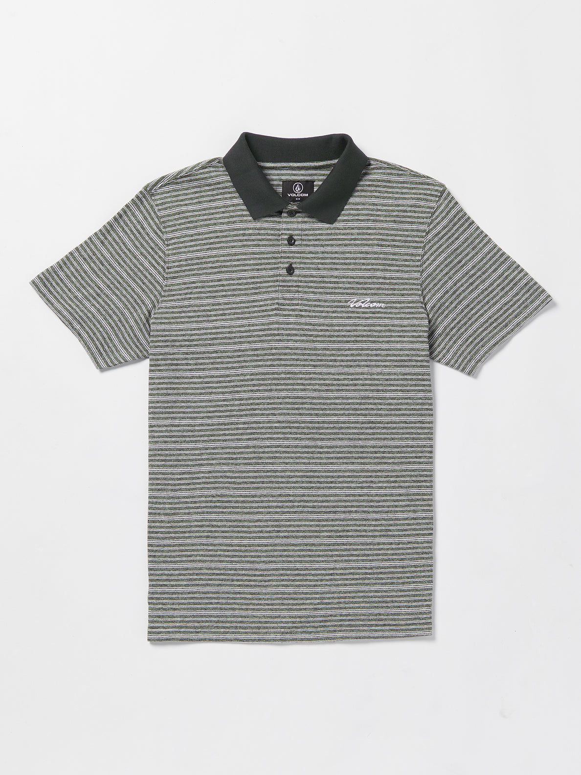 Static Stone Polo Short Sleeve Shirt - Stealth (A0132300_STH) [F]