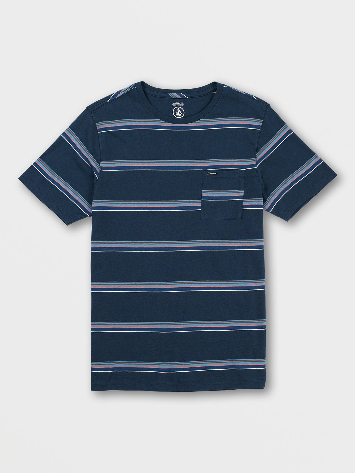 Outstoned Crew Short Sleeve Shirt - Navy (A0142201_NVY) [B]