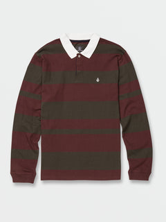 Sumpter Polo Long Sleeve Shirt - Mahogany (A0332200_MAH) [1]