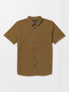 Date Knight Short Sleeve Shirt - Mud (A0412305_MUD) [F]