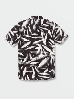 Echo Leaf Short Sleeve Shirt - Black (A0422202_BLK) [B]