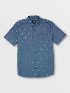Salford Short Sleeve Shirt - Marina Blue (A0432201_MRB) [F]