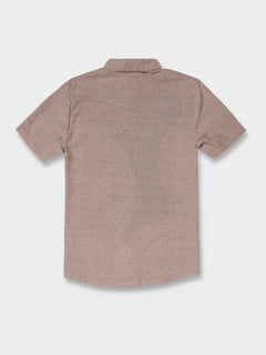 Everett Oxford Short Sleeve Shirt - Mahogany (A0432205_MAH) [B]