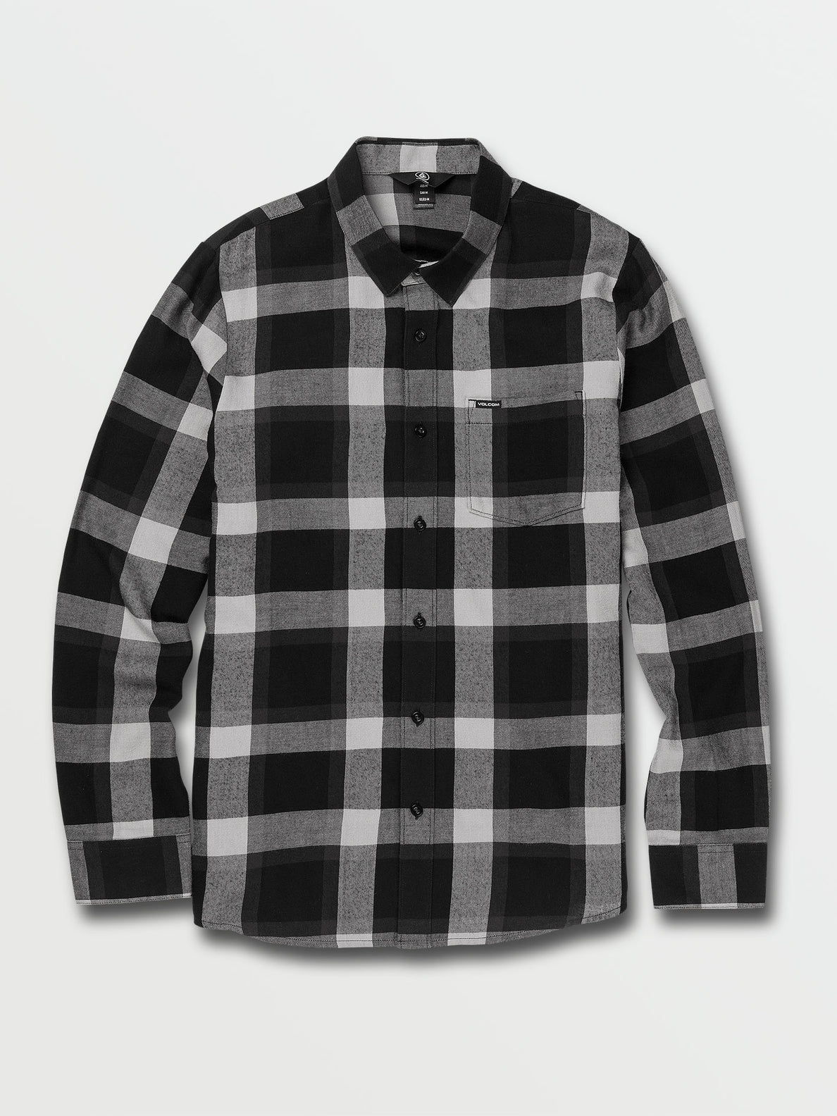 Curwin Long Sleeve Flannel - Black Grey (A0502004_BKG) [F]