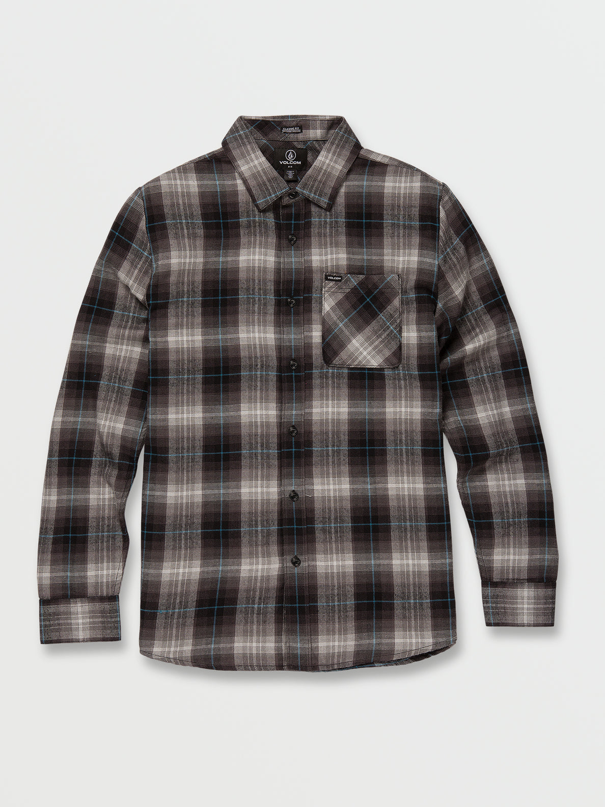 Kemostone Flannel Long Sleeve Shirt - Black (A0512300_BLK) [F]