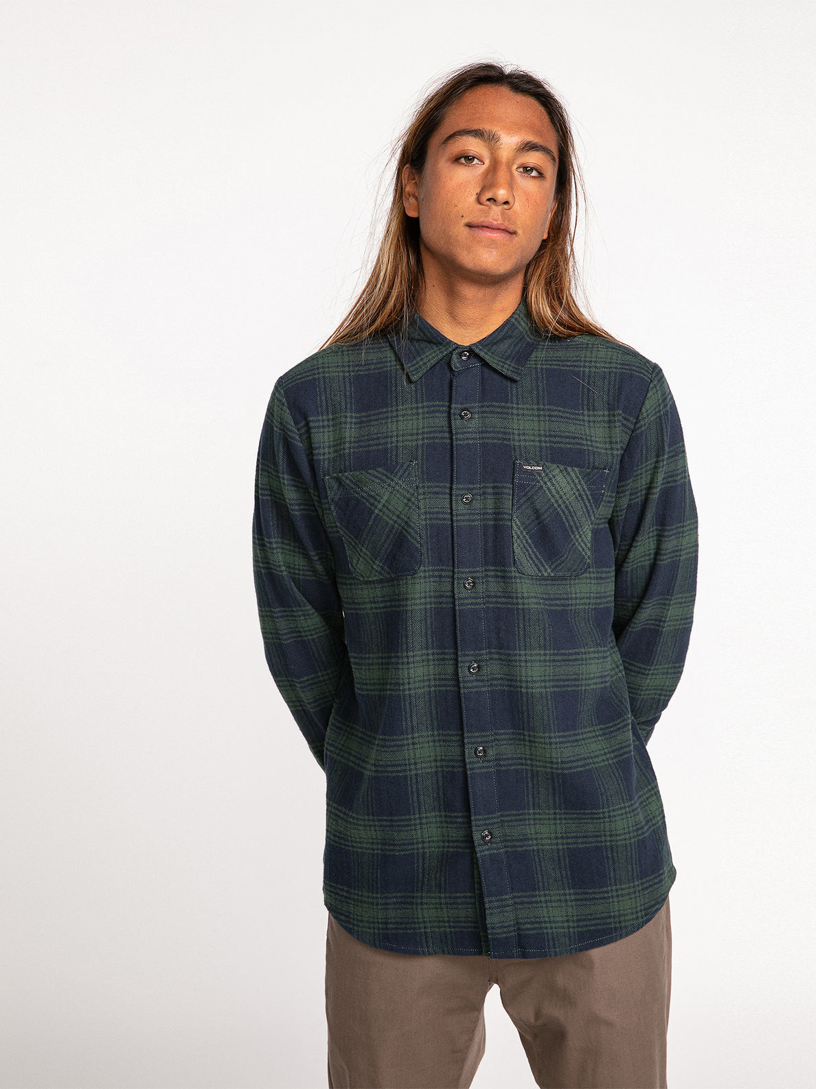 Tone Stone Long Sleeve Shirt - Cedar Green (A0531904_CDG) [F]
