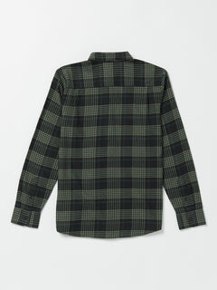 Caden Plaid Long Sleeve Shirt - Black (A0532303_BLK) [B]