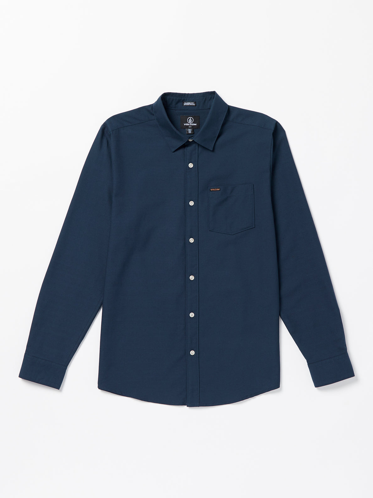 Veeco Oxford Long Sleeve Shirt - Navy (A0532310_NVY) [F]