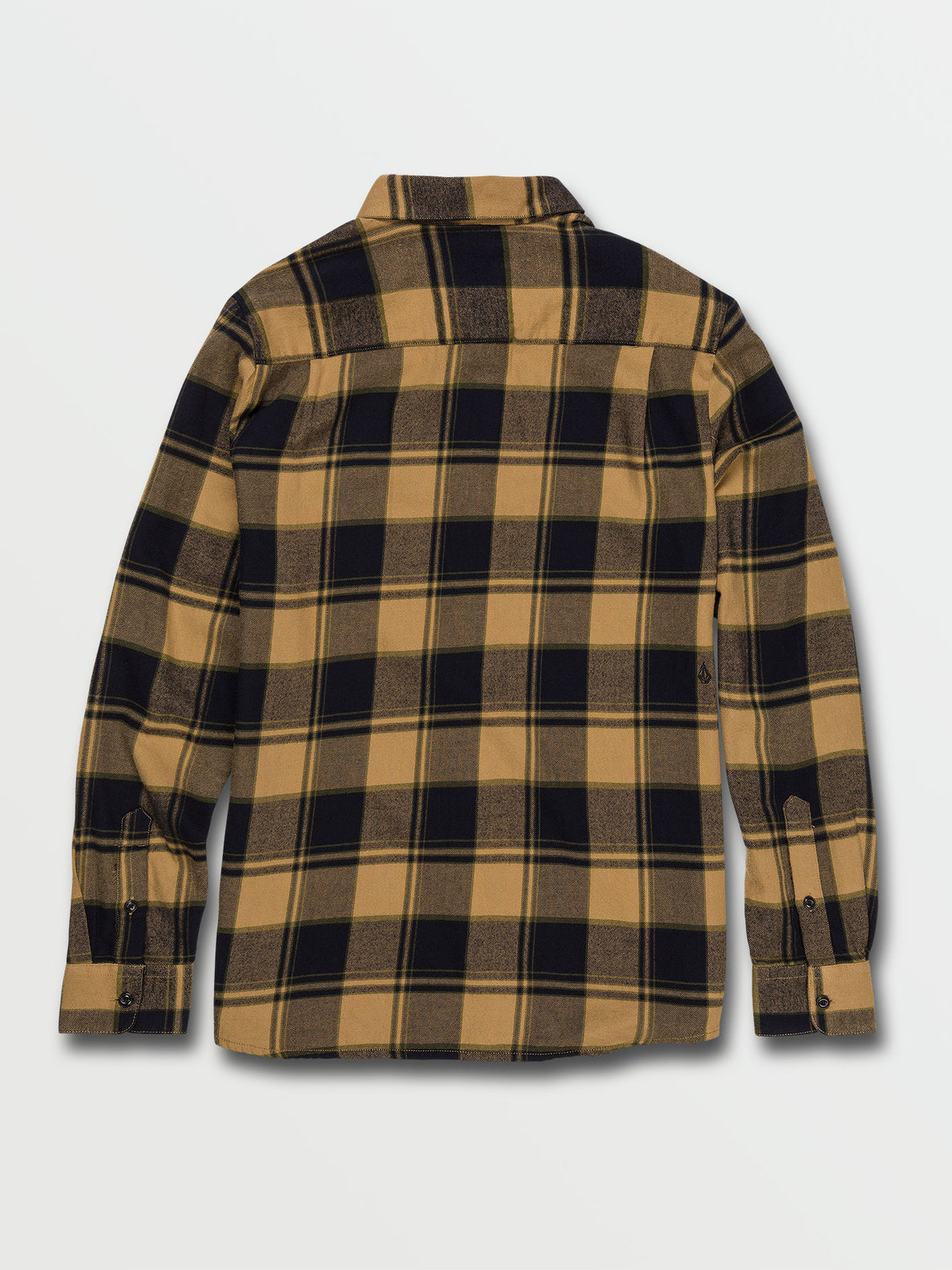Caden Plaid Long Sleeve Flannel - Dark Khaki (A0542105_DKA) [B]