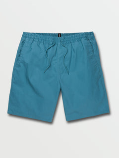 Cleaver Elastic Waist Stretch Shorts - Stormy Blue (A1002102_STB) [F]