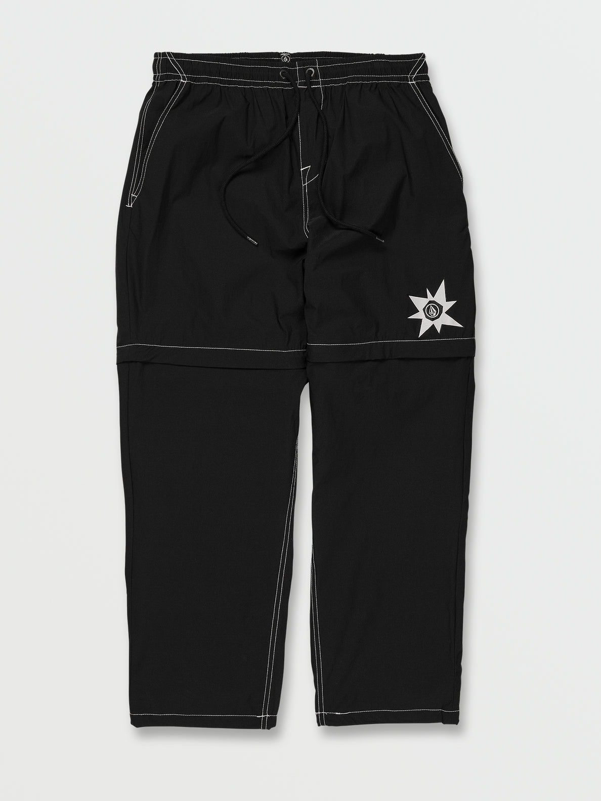 Tokyo True Convertible Elastic Waist Pants - Black (A1212302_BLK) [F]