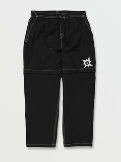 Tokyo True Convertible Elastic Waist Pants - Black (A1212302_BLK) [F]