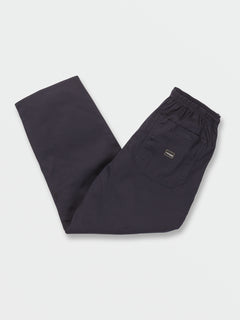 Outer Spaced Casual Elastic Waist Pants - Navy