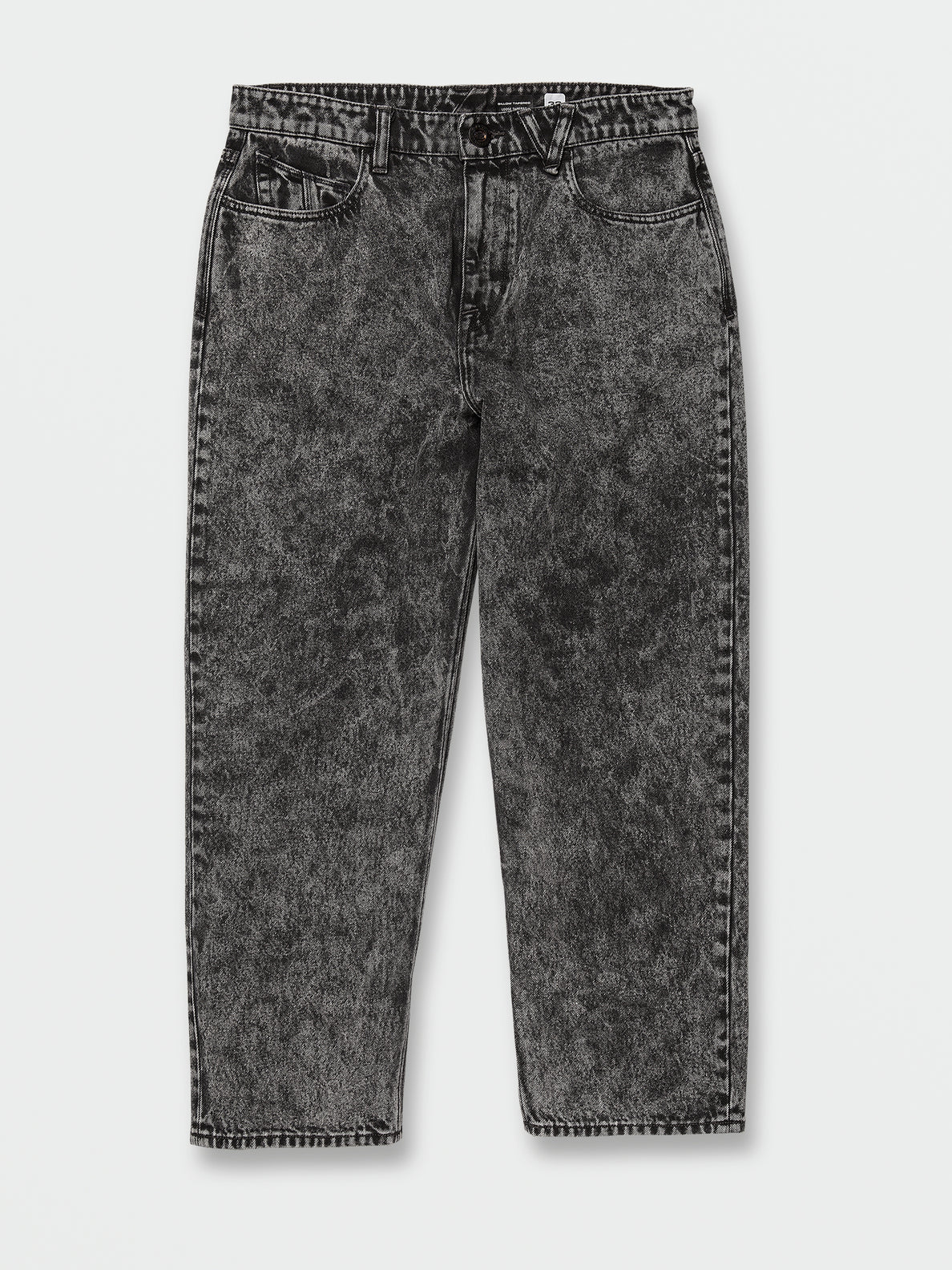 Billow Loose Tapered Fit Jeans - Light Acid Black (A1932200_LAB) [B]