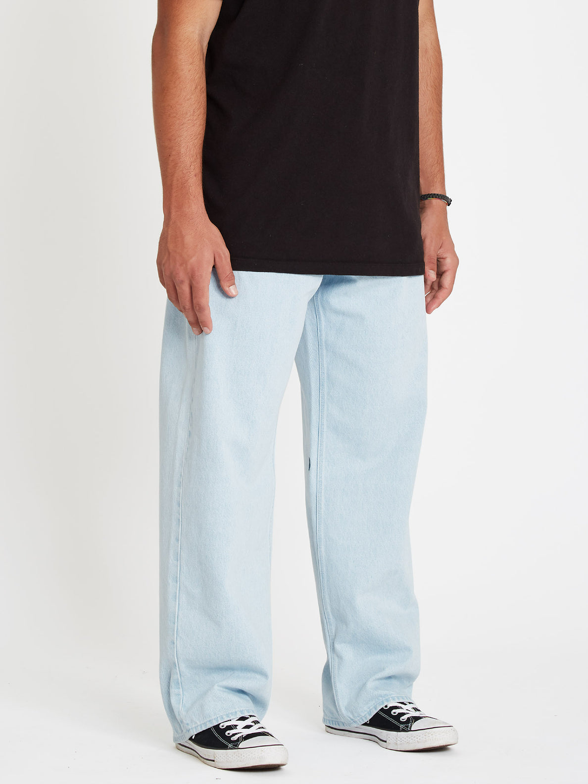 Billow Loose Fit Jeans - Black - Light Blue (A1932205_LBL) [F]