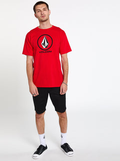 Crisp Stone Short Sleeve Tee - Red (A3511800_RED) [11]