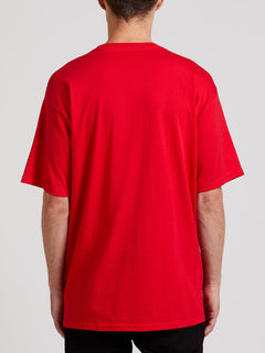 Crisp Stone Short Sleeve Tee - Red (A3511800_RED) [B]