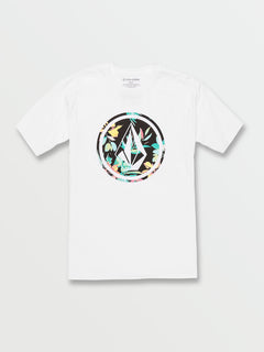 Circle Stone Fill Short Sleeve Tee - White Combo (A3532100_WTC) [F]