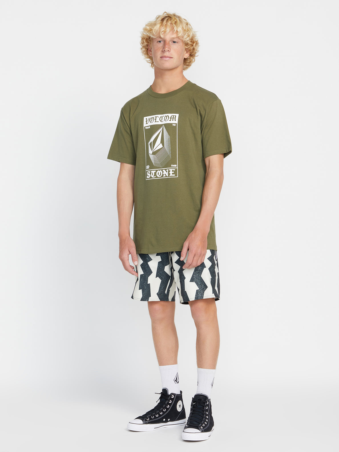 Explicit Stone Short Sleeve Tee - Military (A3532309_MIL) [30]