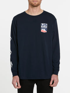 USST Deadly Stones Long Sleeve Tee - Navy (A3602010_NVY) [F]