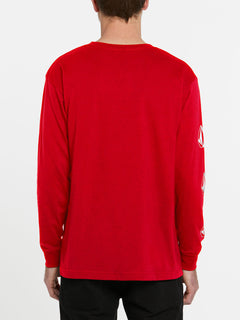 Mens USA Deadly Stones Long Sleeve Tee - Red – Volcom US