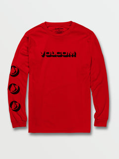 Stone Void Long Sleeve Tee - Ribbon Red (A3642100_RNR) [F]