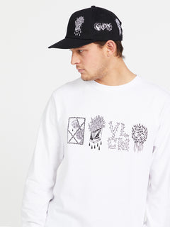 Vaderetro Featured Artist Long Sleeve Tee - White (A3642200_WHT) [2]