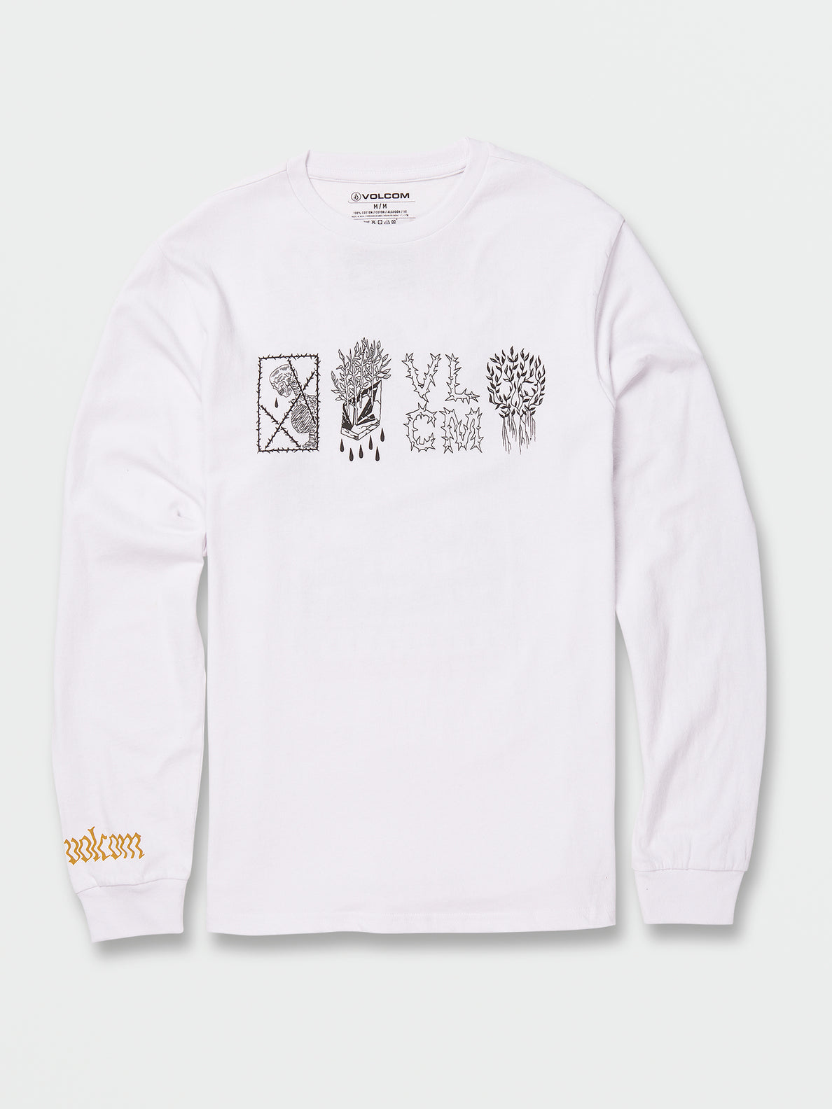 Vaderetro Featured Artist Long Sleeve Tee - White (A3642200_WHT) [4]