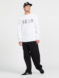 Vaderetro Featured Artist Long Sleeve Tee - White (A3642200_WHT) [F]