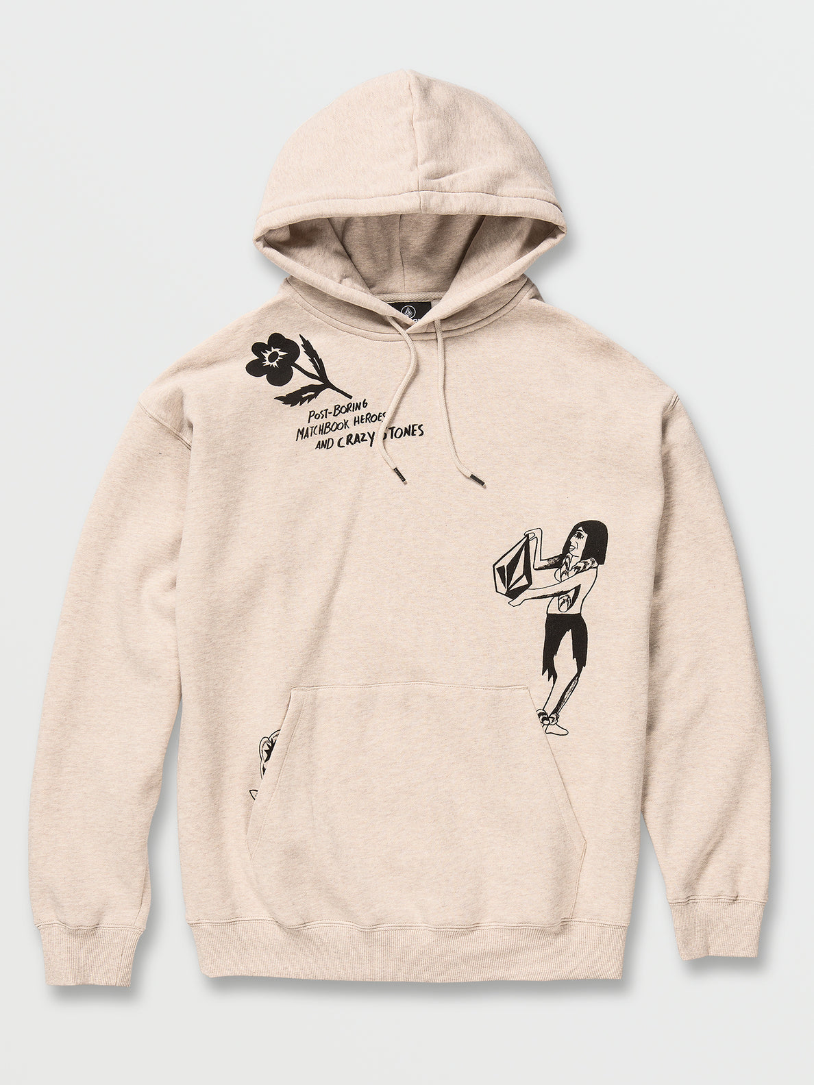 Featured Artist Bob Mollema Pullover Hoodie - Whitecap Grey (A4132209_WCG) [01]