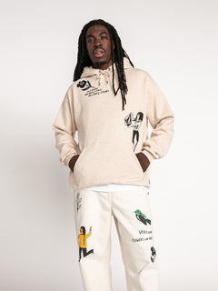 Featured Artist Bob Mollema Pullover Hoodie - Whitecap Grey (A4132209_WCG) [F]
