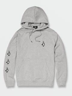 Iconic Stone Pullover Hoodie - Heather Grey (A4132215_HGR) [B]