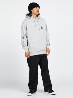 Iconic Stone Pullover Hoodie - Heather Grey (A4132215_HGR) [F]