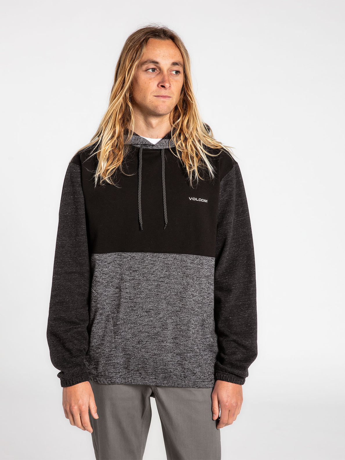 Volcom Division Pullover Hoodie - Black (A4142104_BLK) [5]