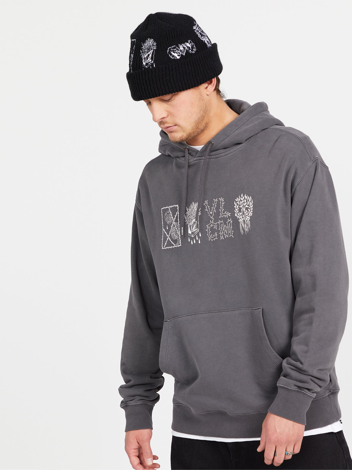 Featured Artist Vaderetro Pullover Hoodie - Black (A4142200_BLK) [F]