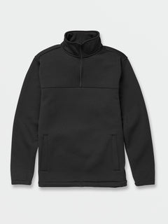 Volcom Workwear Quarter Zip Hoodie - Black (A4602202_BLK) [F]